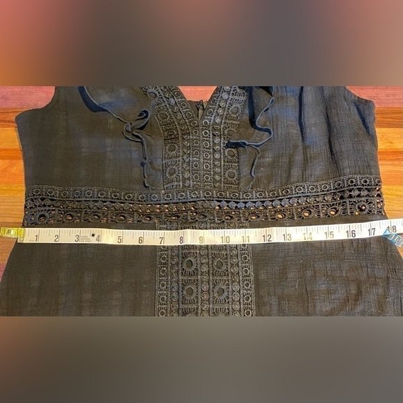 Allegra Crochet Flutter Sleeve Mini Dress - Picture 6 of 10